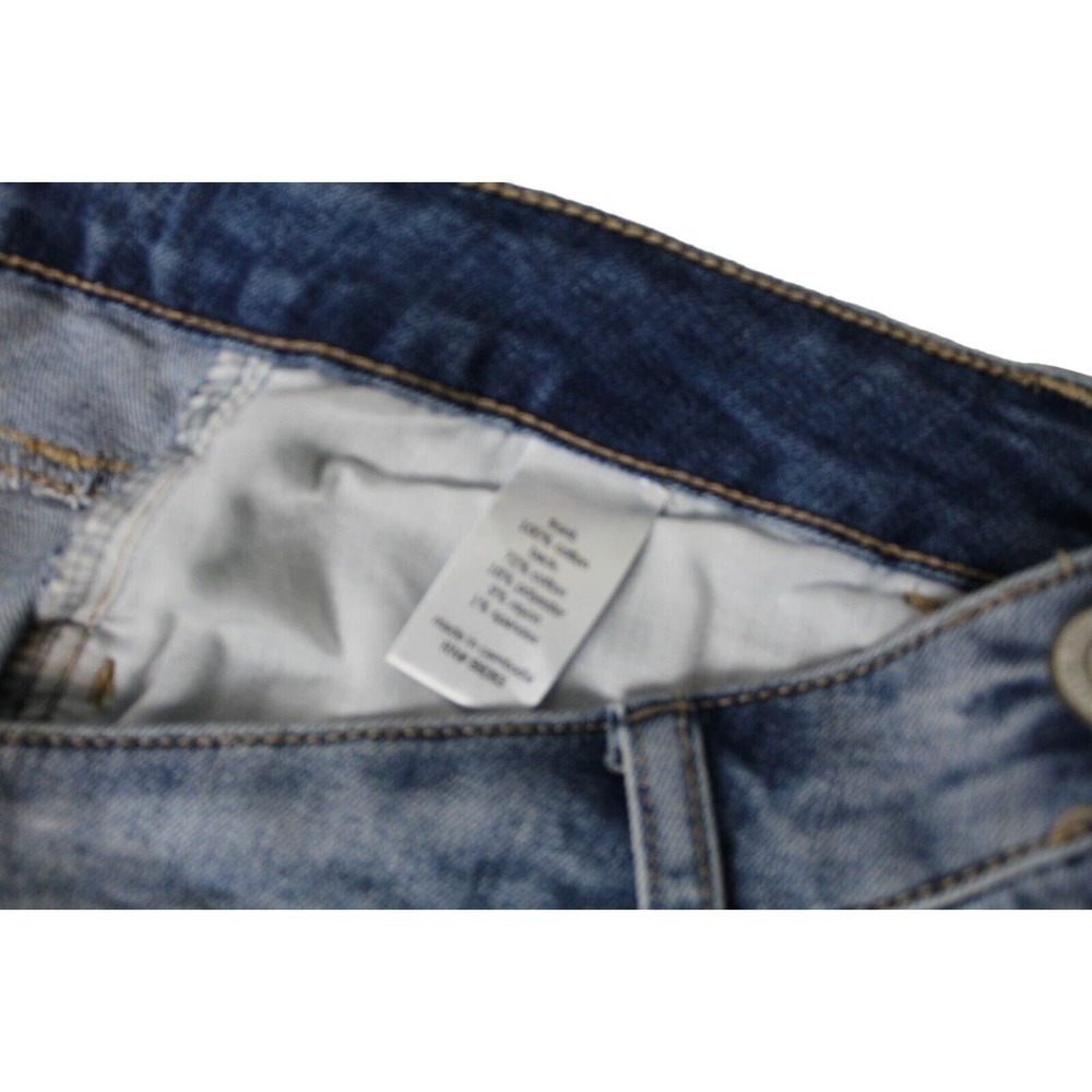 SO Denim Skirt Junior Size 11 Distressed Frayed Bottom Zip Fly NWT - Picture 8 of 8